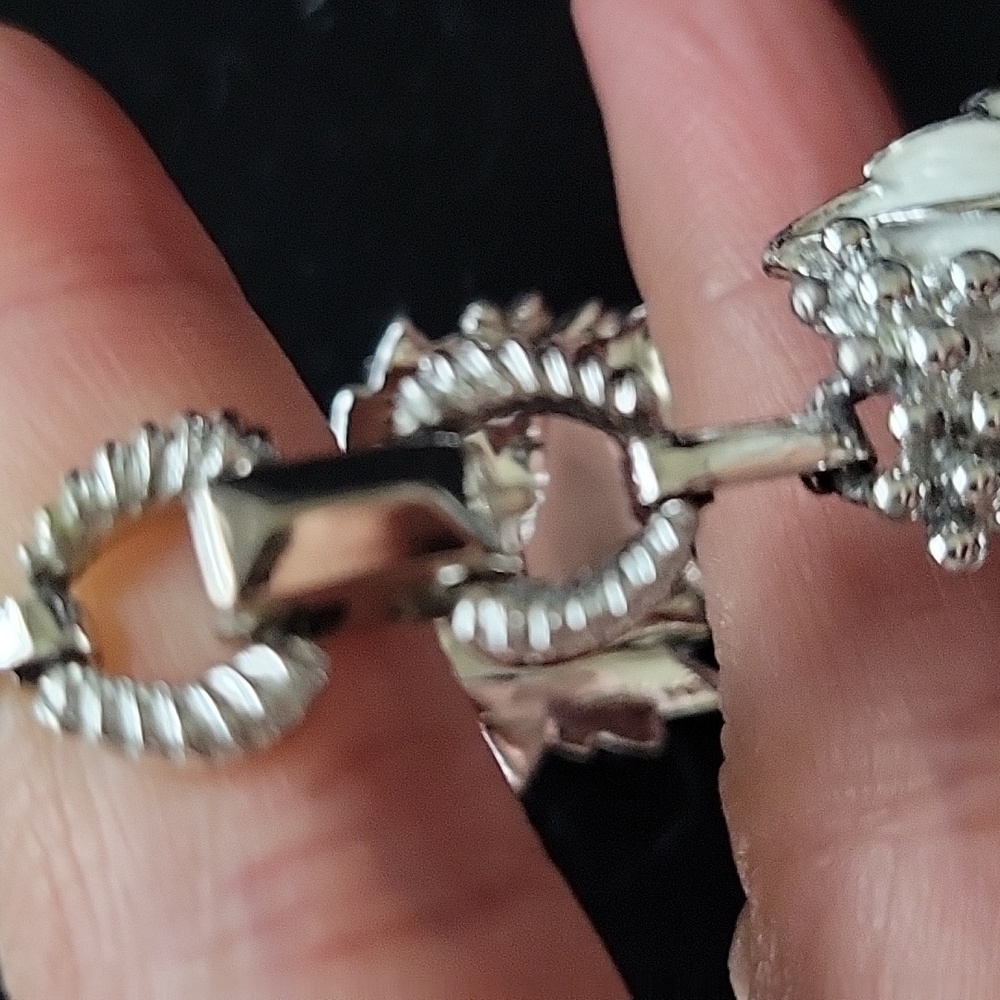 Vtg Sarah Cove Silver Leaf Bracelet View 5